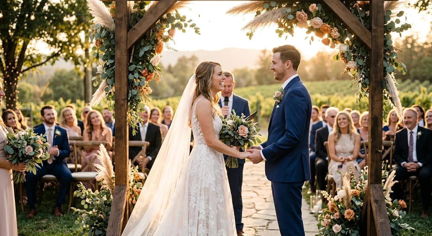Timing is Everything for Golden Hour Wedding Photos