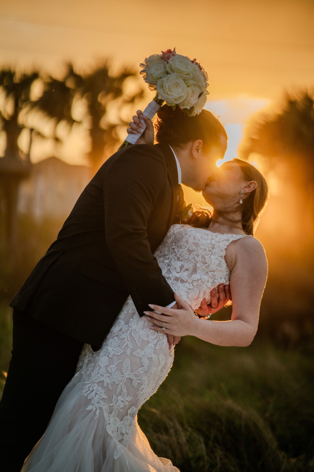 North Miami Beach wedding sunset moment