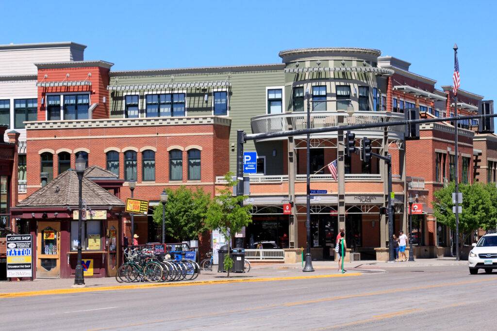 Main street in downtown Steamboat Springs, Colorado